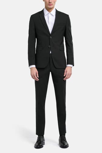 BOSS Wollmix-Anzug 'Reymond' schwarz