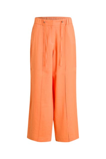 S.OLIVER BLACK LABEL Leinenhose orange