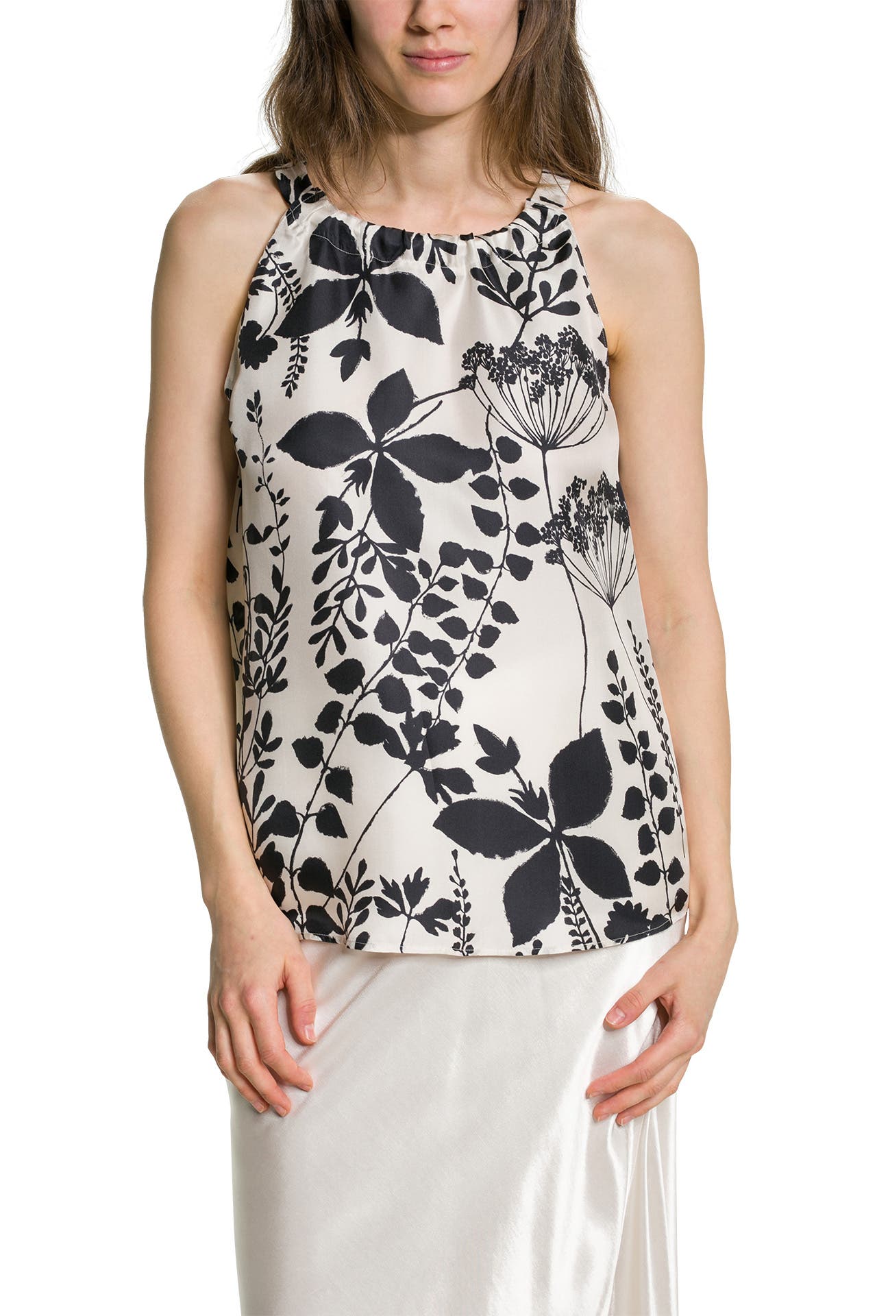 Luisa Cerano Two Tone Cornflower Blue Print Blouse 278347 3477 2432 main image 1