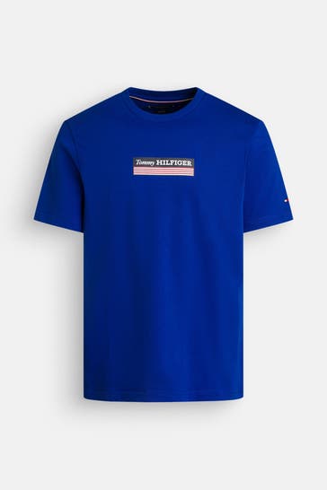 TOMMY HILFIGER T-Shirt royalblau
