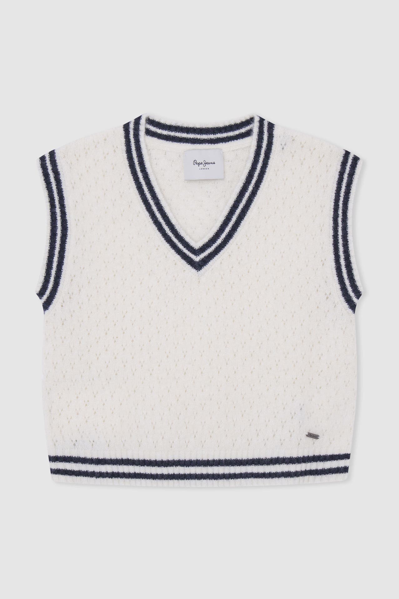 PEPE JEANS Strickweste weiß, Bild 1