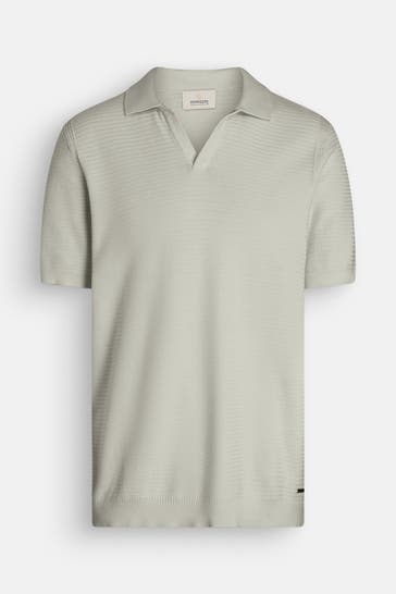 DSTREZZED Strick-Polo pastellgrün