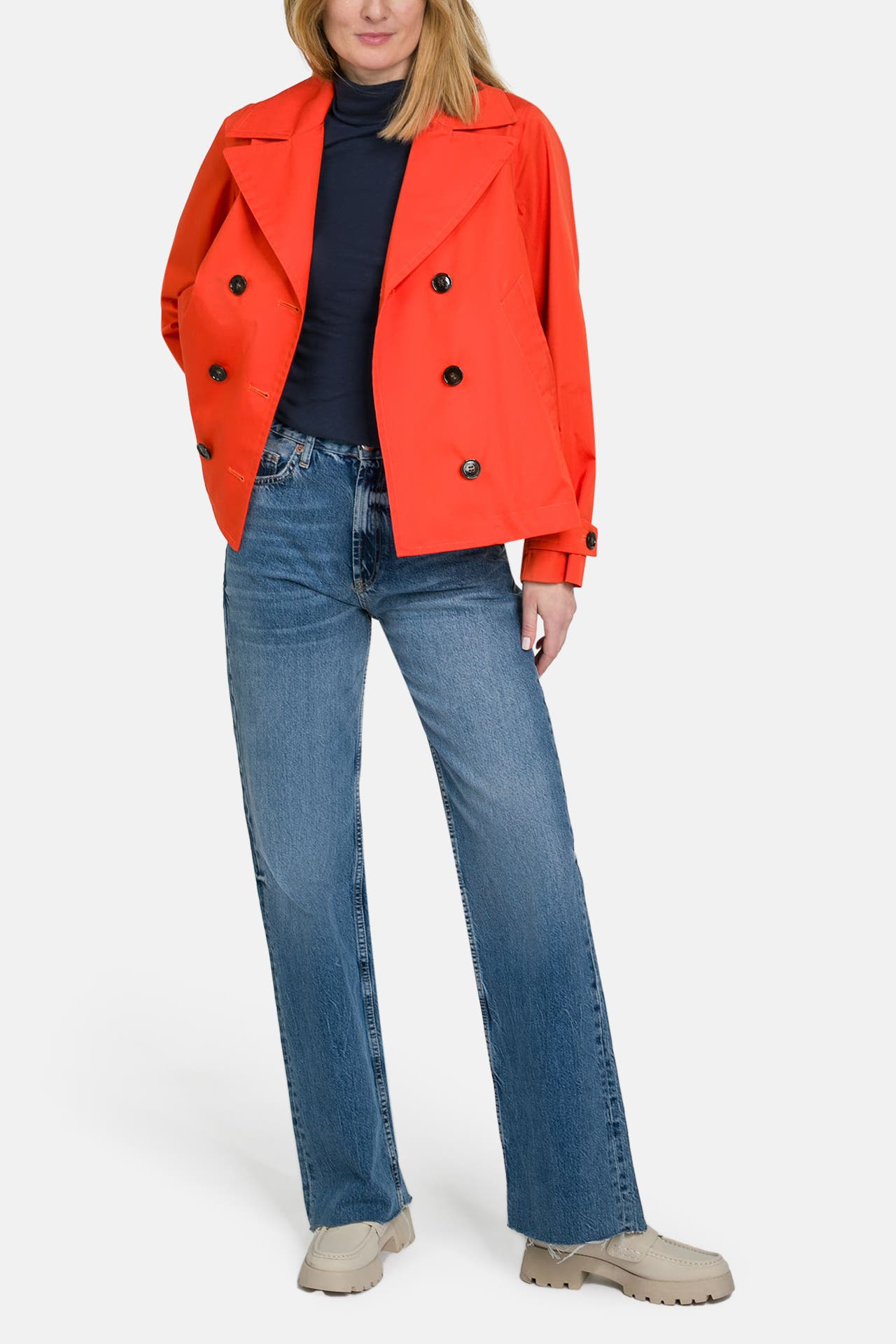 WOOLRICH Kurz-Trenchcoat 'Havice' dunkelorange, Bild 1