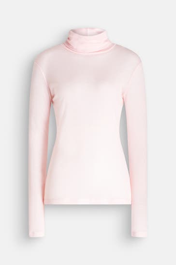 CLOSED Wollmix-Rollkragenpullover rosa
