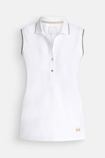 LA MARTINA Polo-Top 'Yessenia' weiß