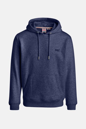 SUPERDRY Hoodie graublau meliert
