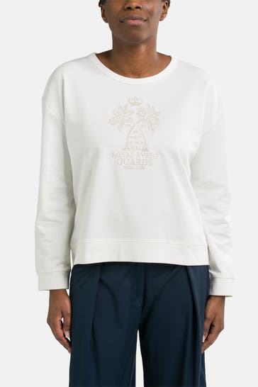 LA MARTINA Sweatshirt 'Yasma' ecru