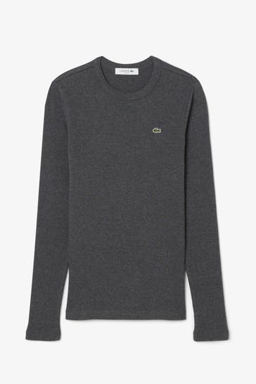 LACOSTE Longsleeve dunkelgrau