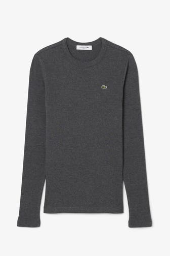 LACOSTE Longsleeve dunkelgrau