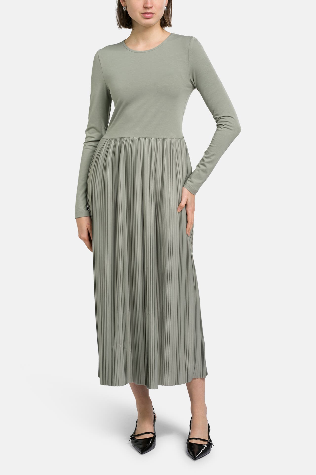 SOAKED Kleid 'Simone' graugrün, Bild 1