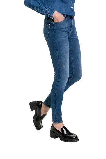 7 FOR ALL MANKIND Jeans blau skinny full length