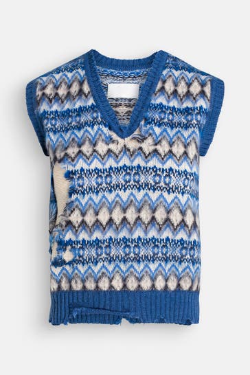 MAISON MARGIELA Wollmix-pullunder gemustert