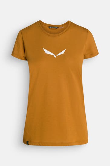 SALEWA Funktionsshirt 'Solid Dry' ocker