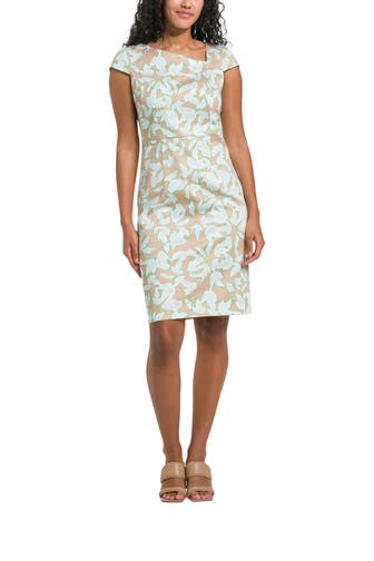 COMMA, Etuikleid gemustert