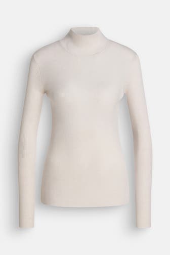 CLOSED Wollmix-Rollkragenpullover ecru