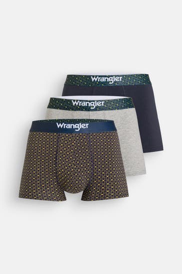 WRANGLER 3er-Pack Boxer Trunks 'Winchell' mehrfarbig