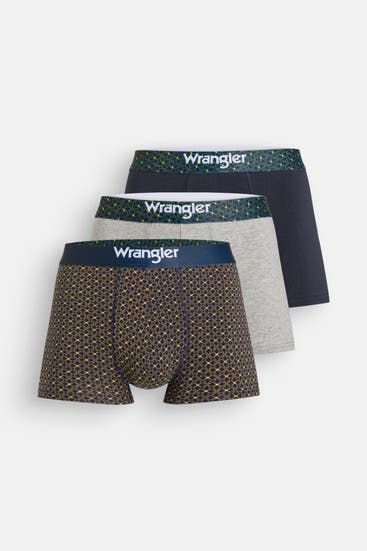 WRANGLER - 3er-Pack Boxer Trunks 'Winchell' mehrfarbig