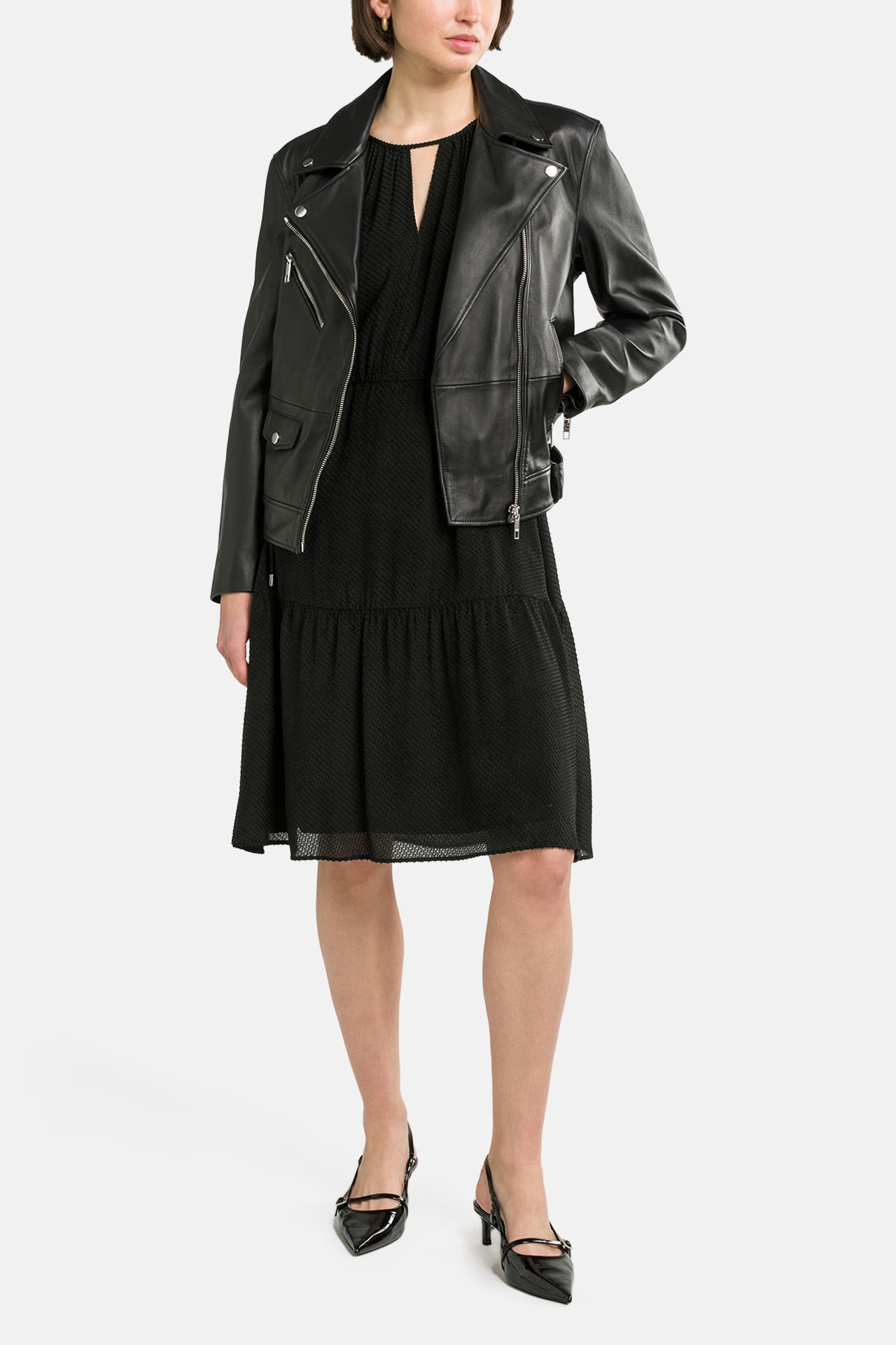 BOSS Lederjacke 'Safiyana' schwarz, Bild 1