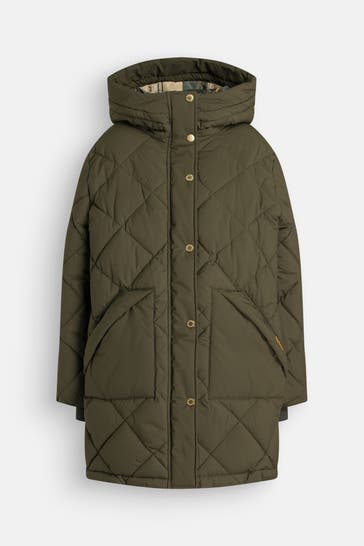 BARBOUR Light-Steppmantel 'Kailyn' dunkelgrün
