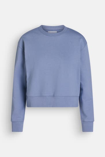 ORGANIC BASICS Sweatshirt taubenblau