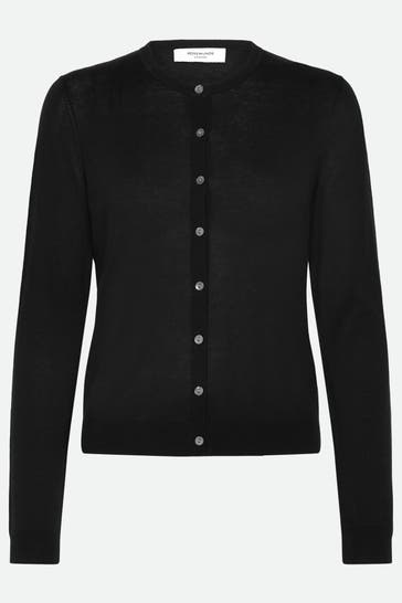 ROSEMUNDE Seiden-Strickjacke 'Capri' schwarz