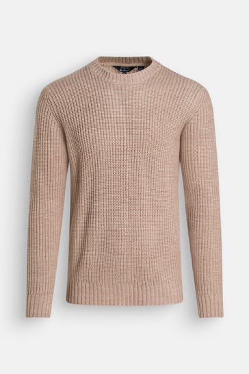 BEN SHERMAN Strickpullover hellbraun