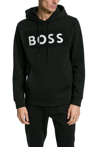 BOSS GREEN Hoodie 'Soody' schwarz