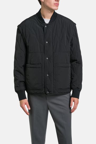 BOSS 2-in-1 Steppjacke 'Omore' schwarz