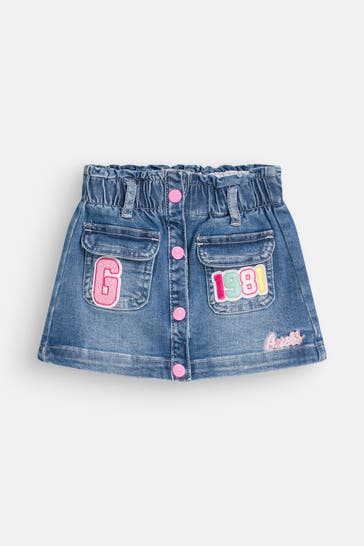 GUESS Jeansrock blau