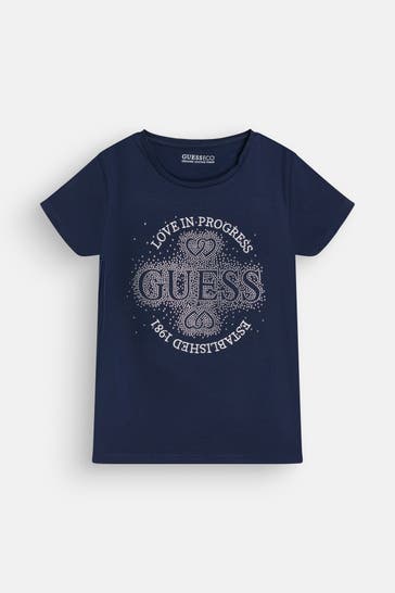 GUESS T-Shirt navy