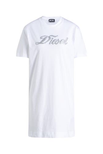 DIESEL T-Shirtkleid 'Abito' weiß
