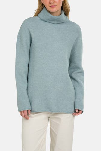 DRYKORN Wollmix-Pullover 'Roane' graublau