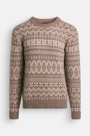 PATAGONIA - Wollmix-Strickpullover 'Seabird' gemustert