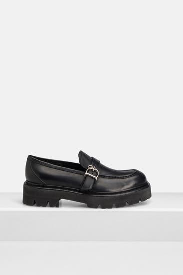 DSQUARED2 - Leder-Loafer schwarz