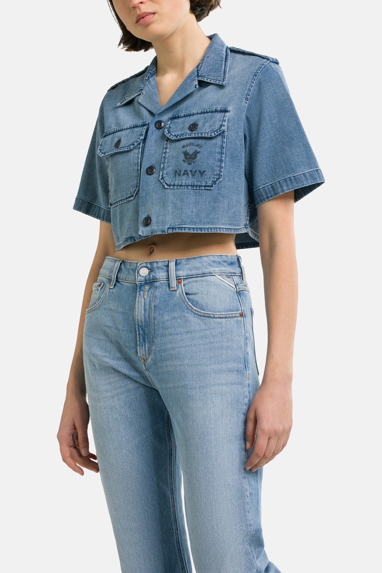 REPLAY Jeansbluse blau, Bild 1