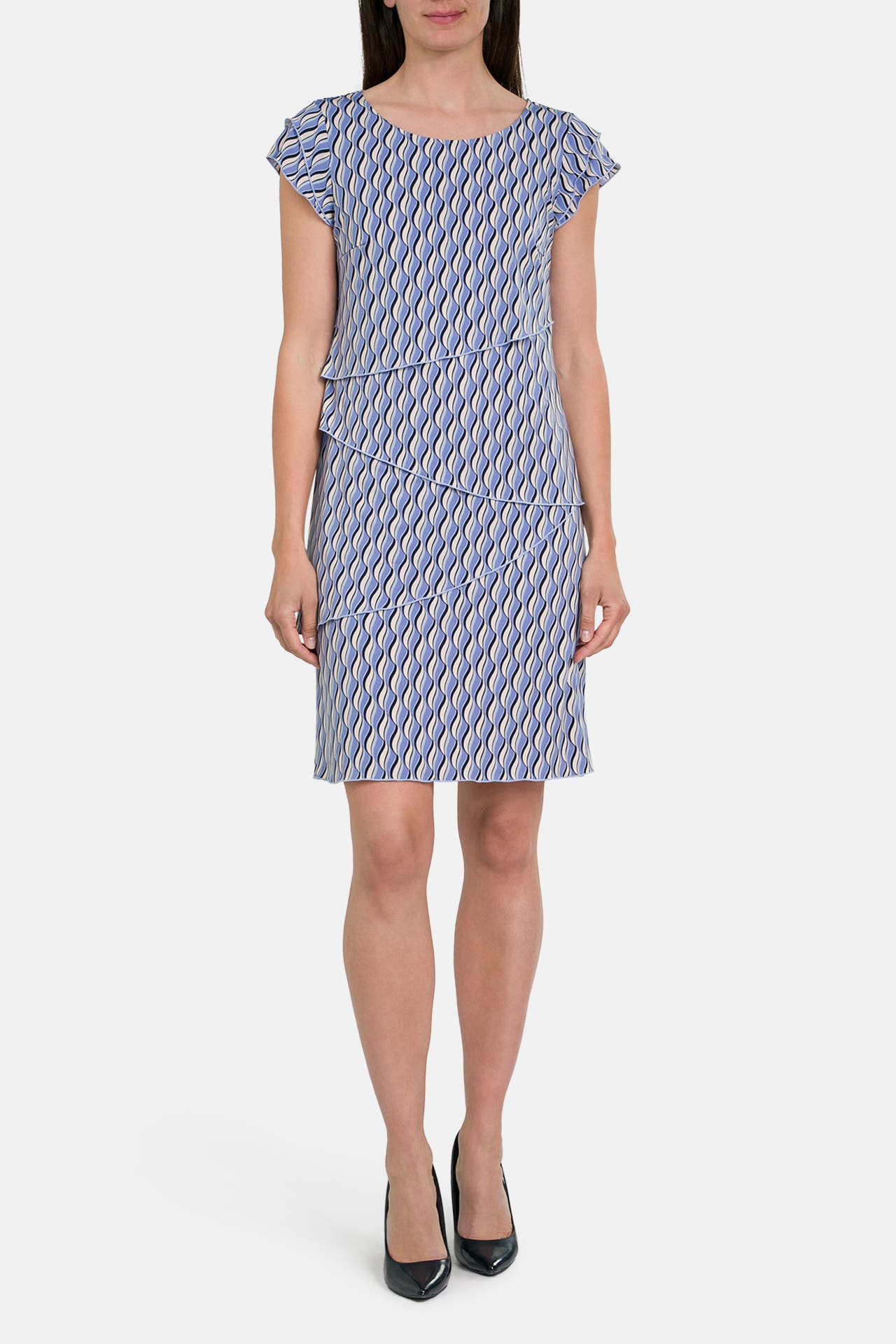 BETTY BARCLAY Kleid blau gemustert, Bild 1