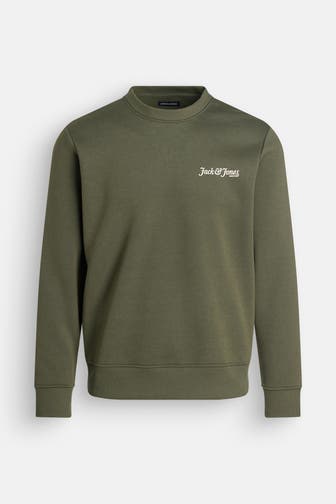 JACK & JONES Sweatshirt dunkelgrün