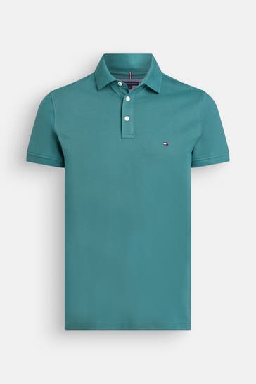 TOMMY HILFIGER Polo-Shirt petrol