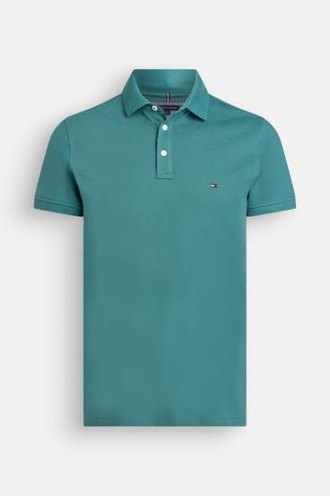 TOMMY HILFIGER - Polo-Shirt petrol