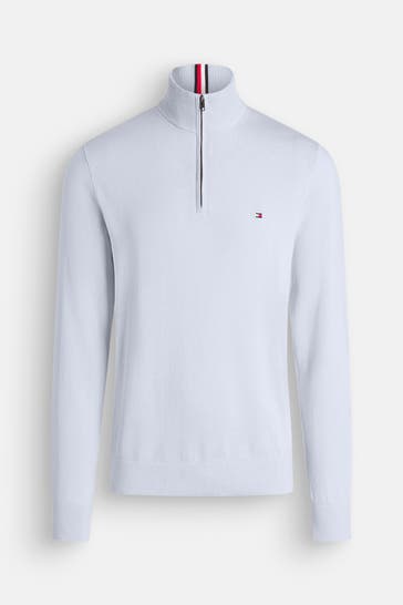 TOMMY HILFIGER Strick-Troyer hellblau
