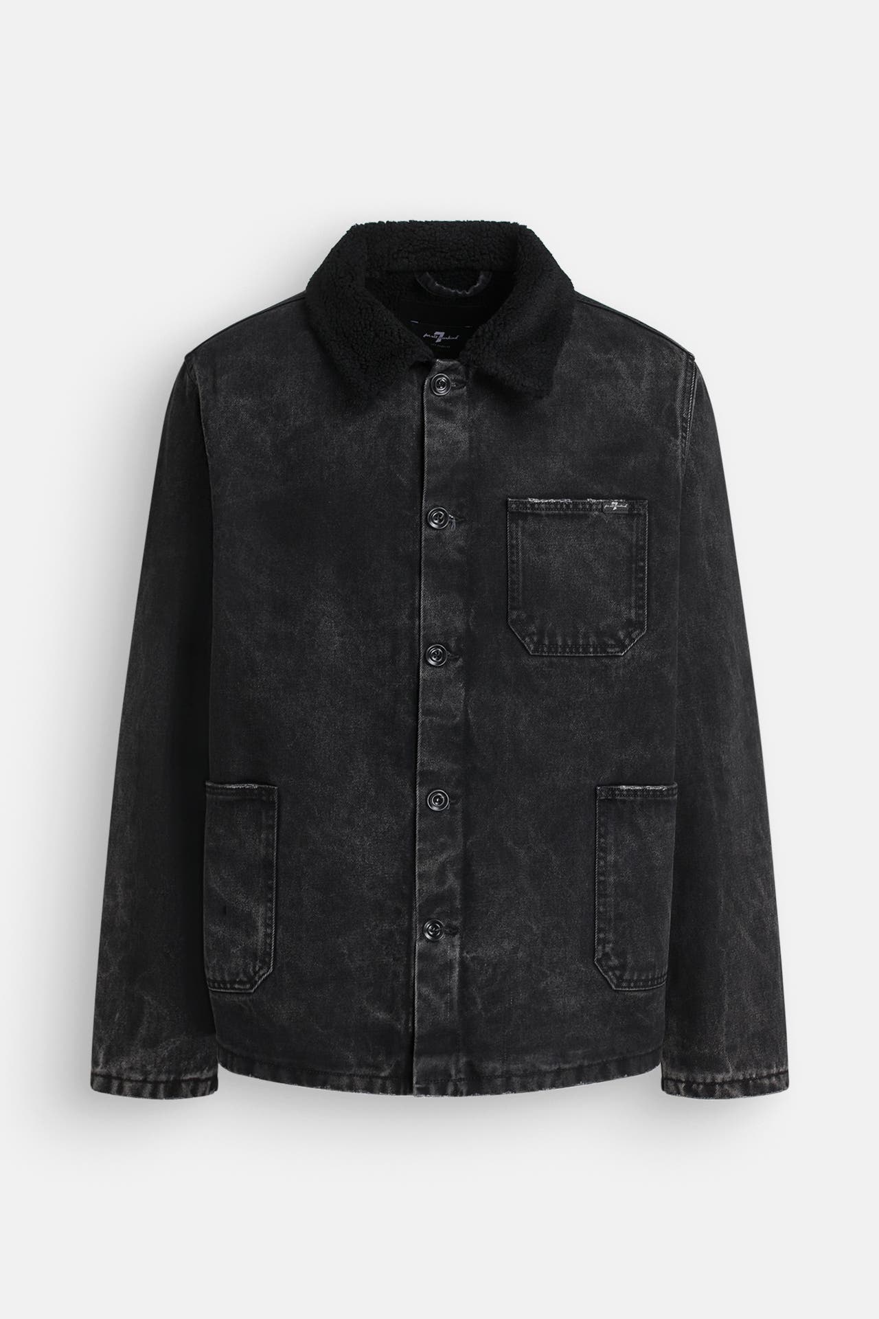 7 FOR ALL MANKIND Jeansjacke 'Halls of Ivy' schwarz, Bild 1