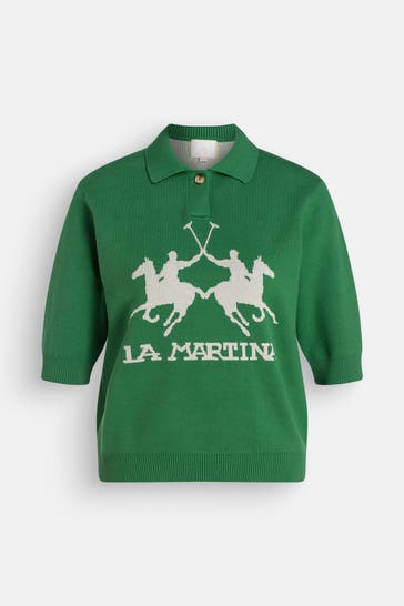 LA MARTINA Polo-Shirt grün