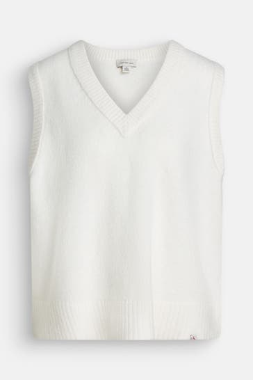 CALVIN KLEIN Pullunder wollweiß