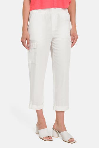 DKNY Leinenmix-Hose ecru