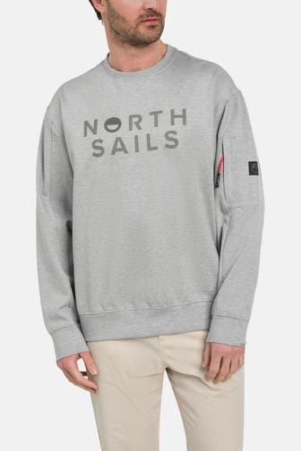 NORTH SAILS Sweatshirt hellgrau