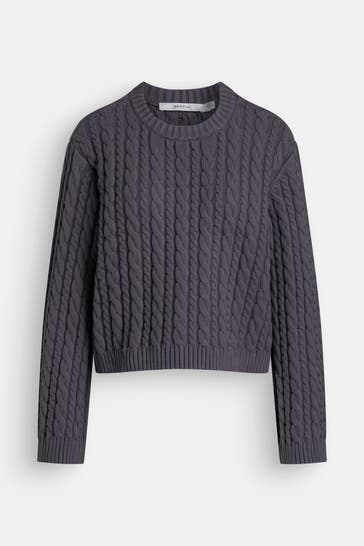 GESTUZ Strickpullover dunkelgrau