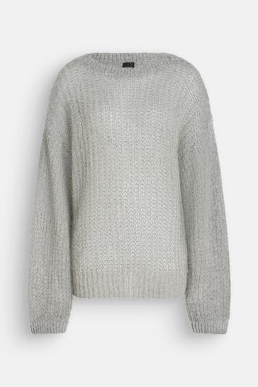 BOSS Wollmix-Pullover 'Fablura' grau
