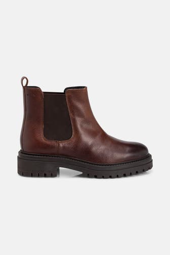 GEOX Chelsea-Boots 'Iridea' dunkelbraun