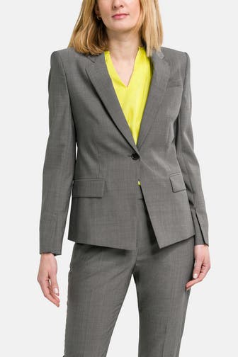 BOSS Wollblazer 'Janeri' dunkelgrau