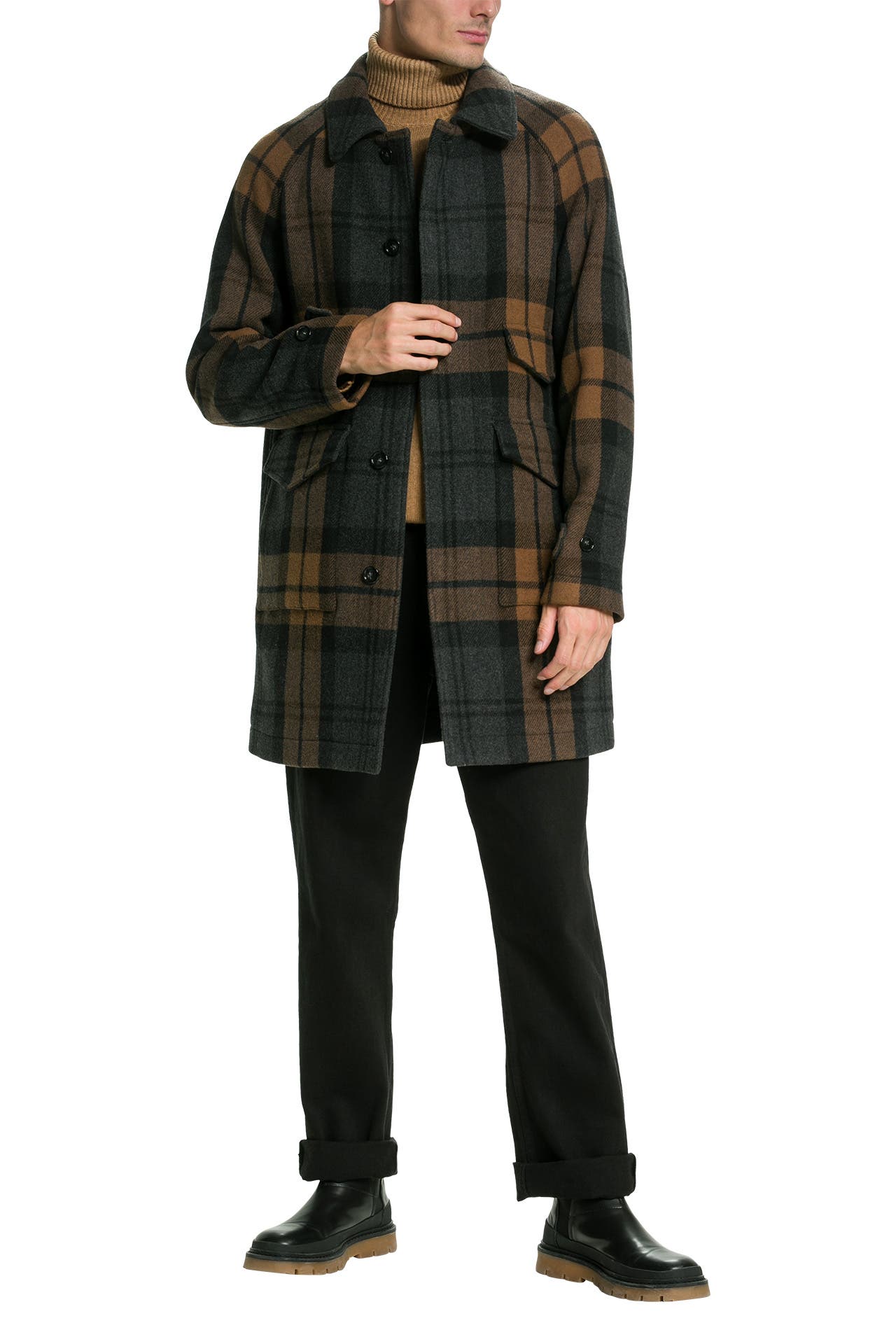 WOOLRICH Wollmixmantel 'Upstate' kariert, Bild 1